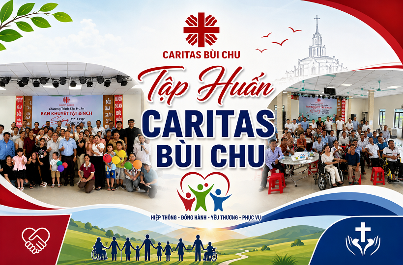 Caritas Bùi Chu: Tập Huấn cho Người Khuyết Tật và Người Hỗ Trợ