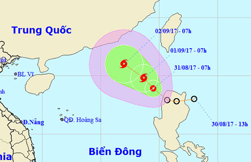 Áp thấp nhiệt đới trên biển Đông, khả năng thành bão