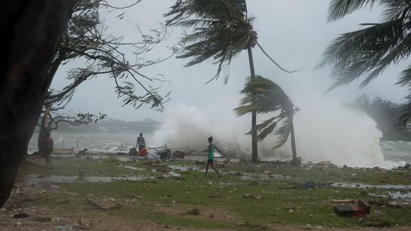 Deadly cyclone slams into South Pacific islands