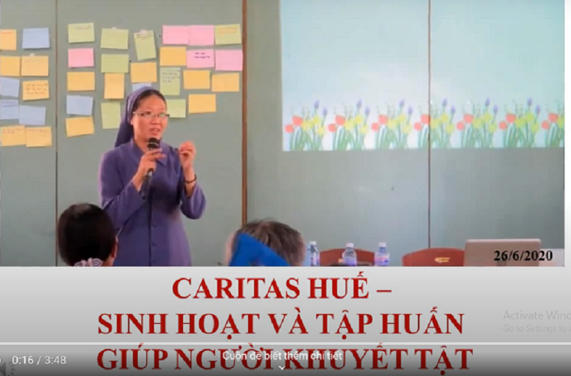Caritas Huế: Sinh Hoạt Và Tập Huấn Giúp Người Khuyết Tật