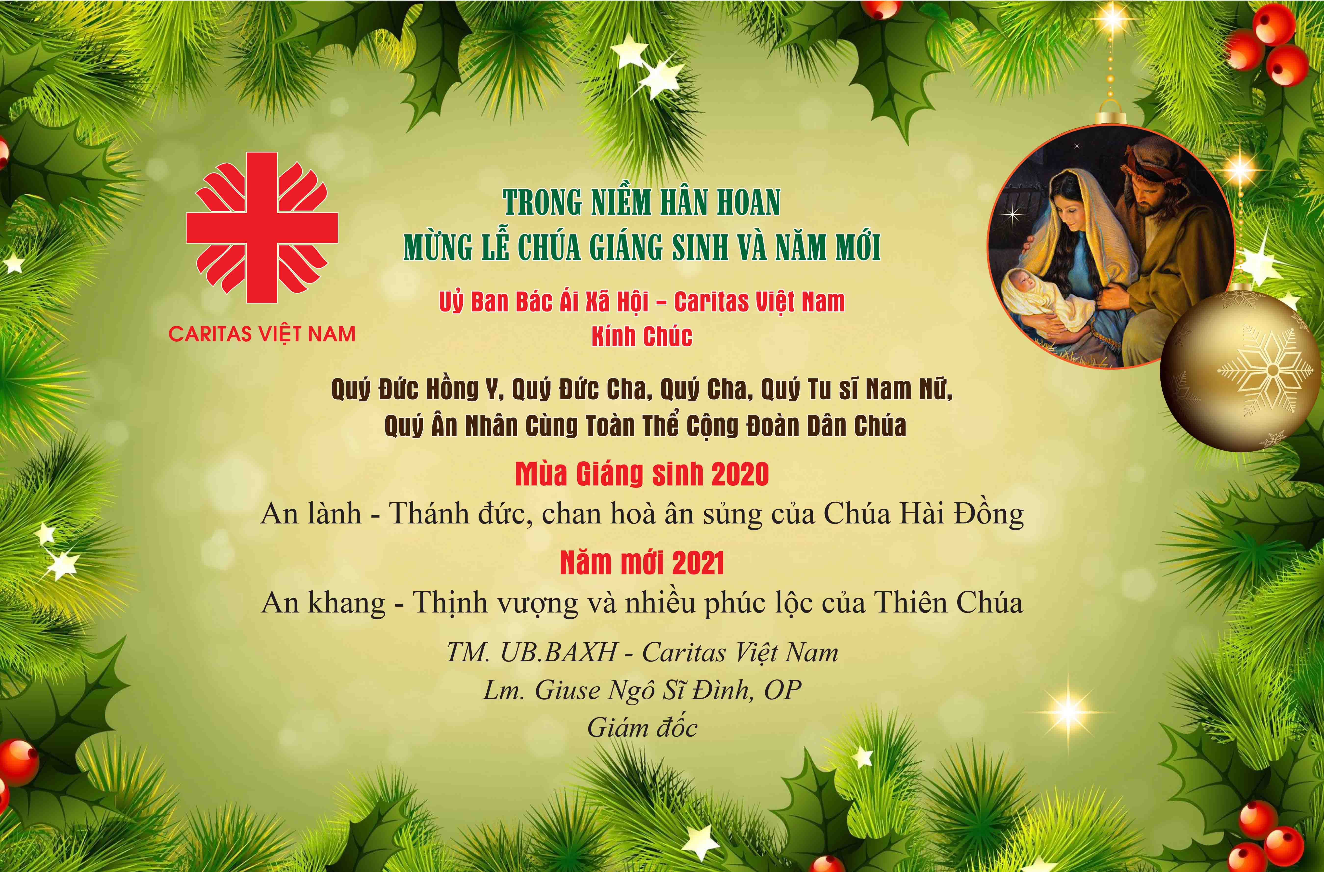 Caritas Việt Nam Chúc Mừng Giáng Sinh 2020