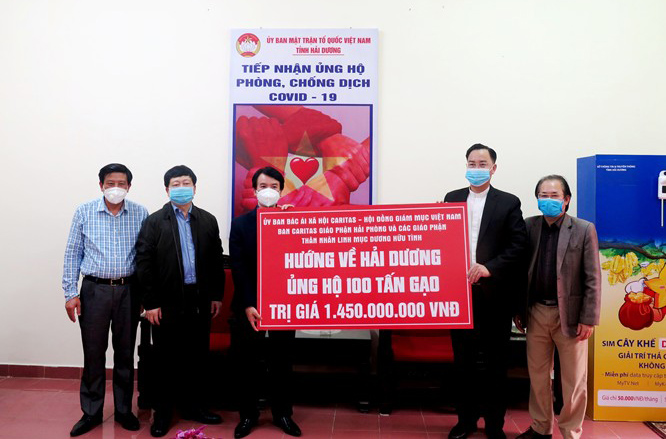 Giáo hội Công giáo Việt Nam hướng về Hải Dương: Ủng hộ 100 tấn gạo
