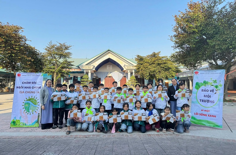 Caritas Hưng Hoá: Truyền thông về “Bảo vệ môi trường” và “Nâng cao nhận thức Phòng chống buôn bán người”