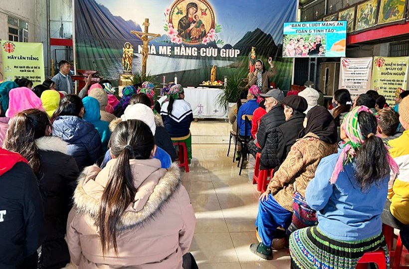 Caritas Lạng Sơn: Truyền thông phòng chống buôn người “Bạn Ơi, Lướt Mạng An Toàn – Tỉnh Táo”