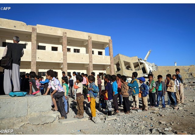 Gần 3,5 triệu trẻ em Yemen không được học hành
