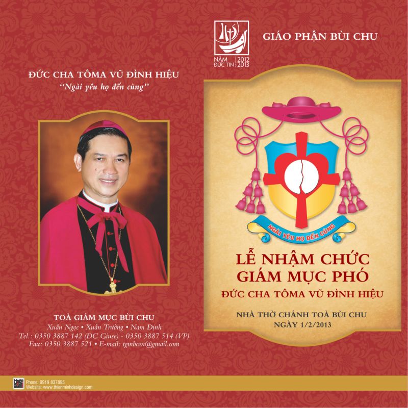 Lễ nhậm chức Giám mục phó giáo phận Bùi Chu: ngày 1 tháng 2 năm 2013