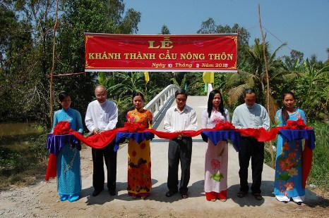 Caritas Việt Nam dự lễ khánh thành cây cầu tại Bến Tre