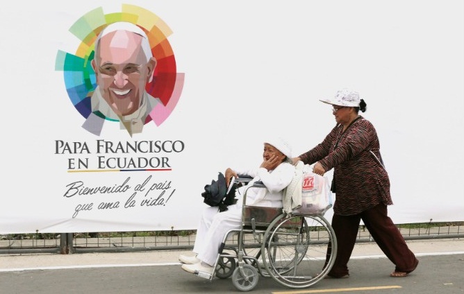 Đức Giáo Hoàng Phanxicô đã tới Ecuador