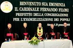 Đức hồng y Fernando Filoni gặp gỡ các Đức giám mục thuộc Hội đồng Giám mục Việt Nam và các linh mục của Giáo tỉnh Hà Nội