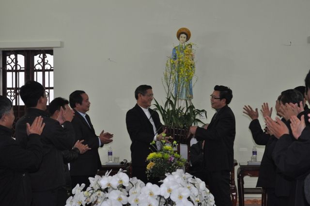 Caritas Giáo Tỉnh miền Bắc thăm và chúc tết Quý Đức Cha phụ trách UBBAXH - Caritas Việt Nam